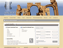 Tablet Screenshot of ancientworldtours.com